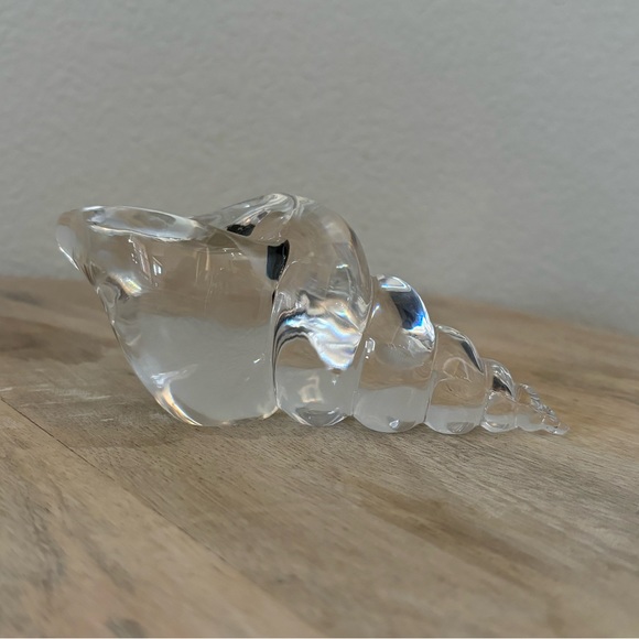 Vintage Saint Louis France Crystal Shell Paperweight - Picture 9 of 10